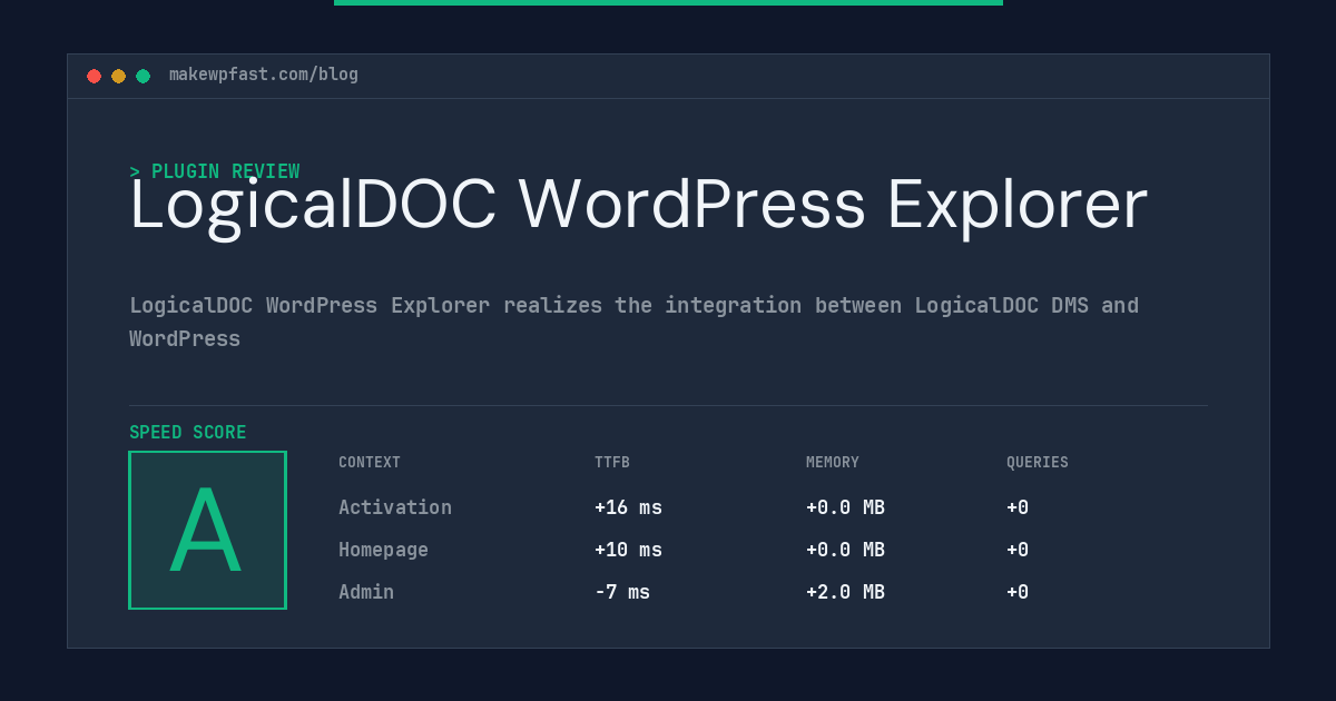 LogicalDOC WordPress Explorer - MakeWPFast