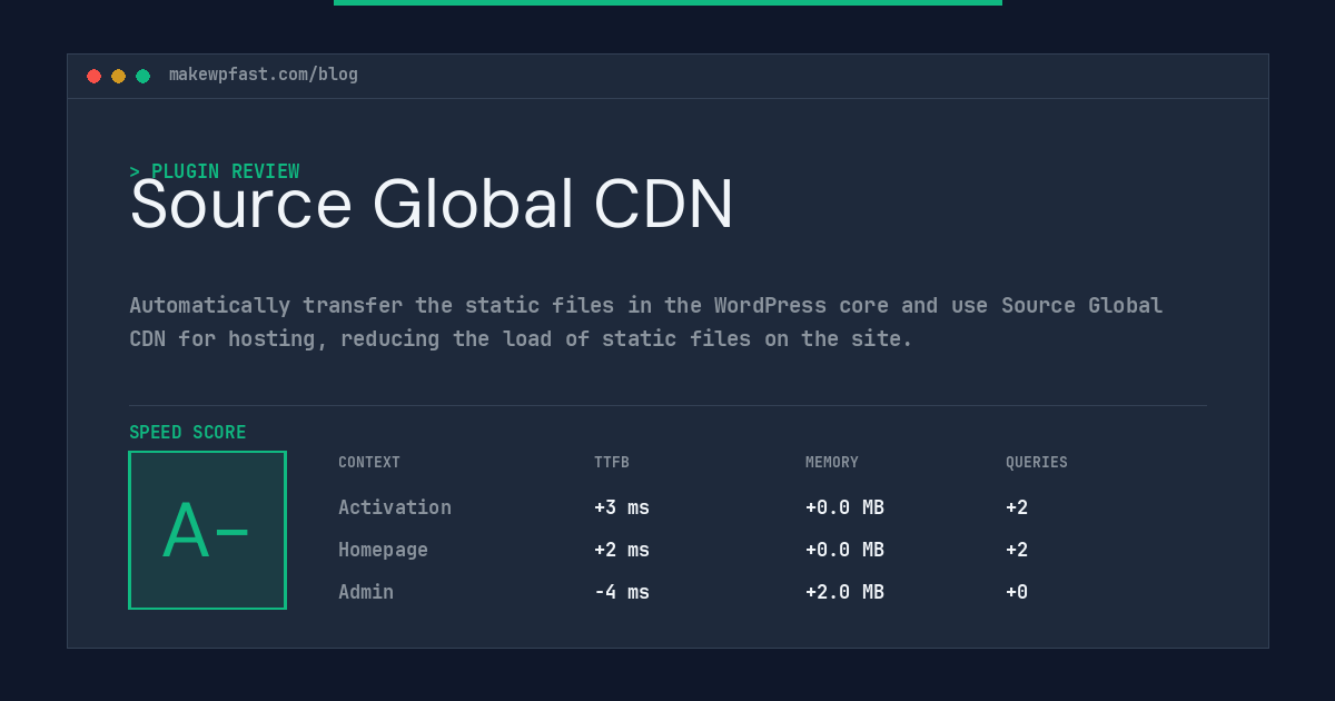 Source Global CDN - MakeWPFast