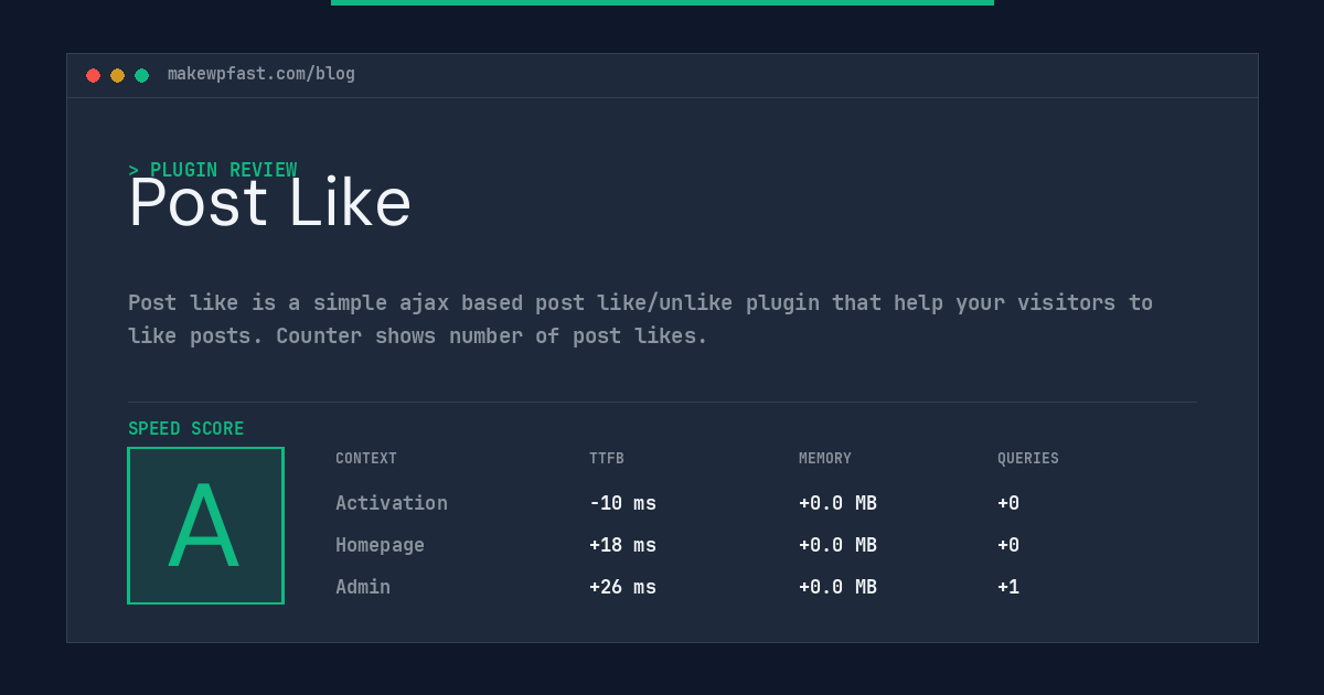 Post Like - MakeWPFast