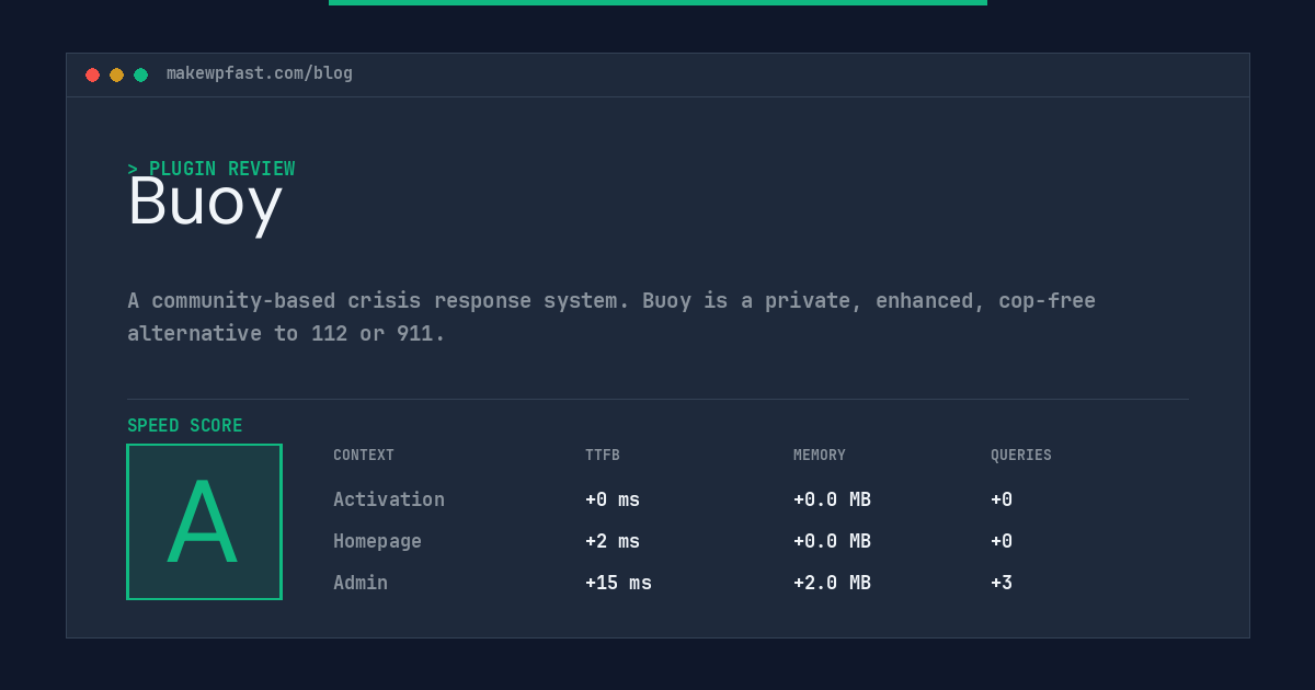 Buoy - MakeWPFast