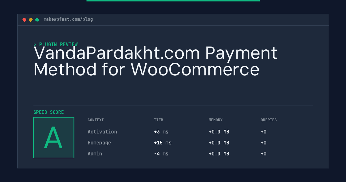 VandaPardakht.com Payment Method for WooCommerce - MakeWPFast