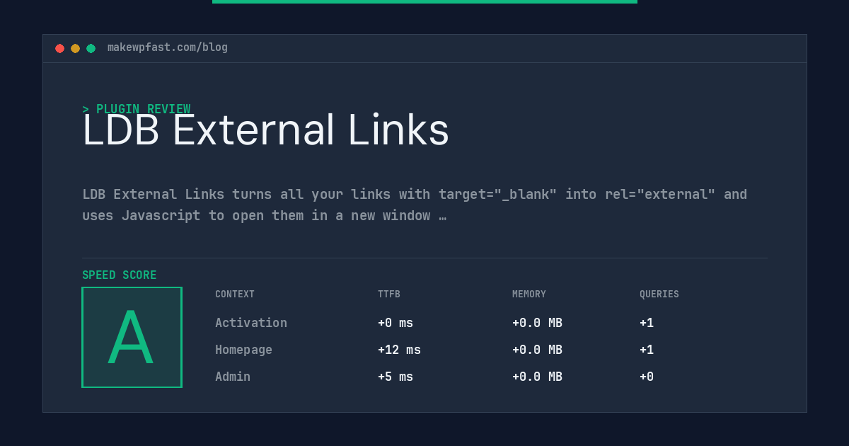 LDB External Links - MakeWPFast