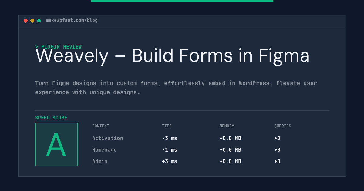 Weavely – Build Forms in Figma - MakeWPFast