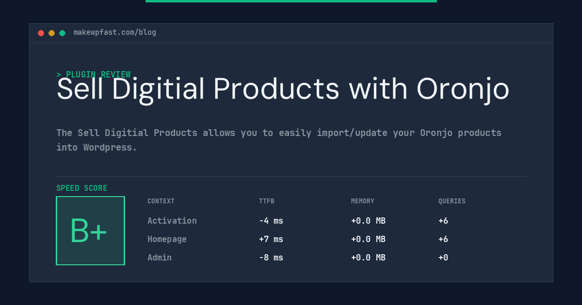 Sell Digitial Products with Oronjo - MakeWPFast