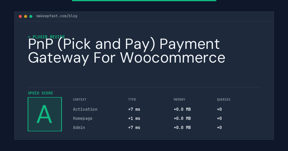 PnP (Pick and Pay) Payment Gateway For Woocommerce - MakeWPFast