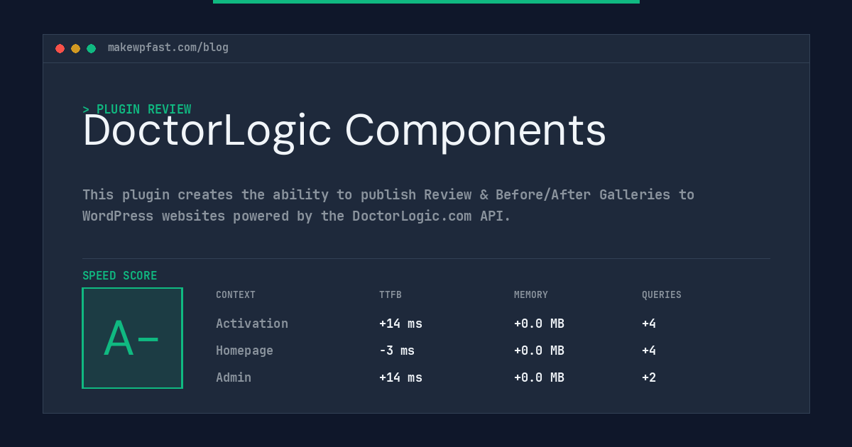 DoctorLogic Components - MakeWPFast