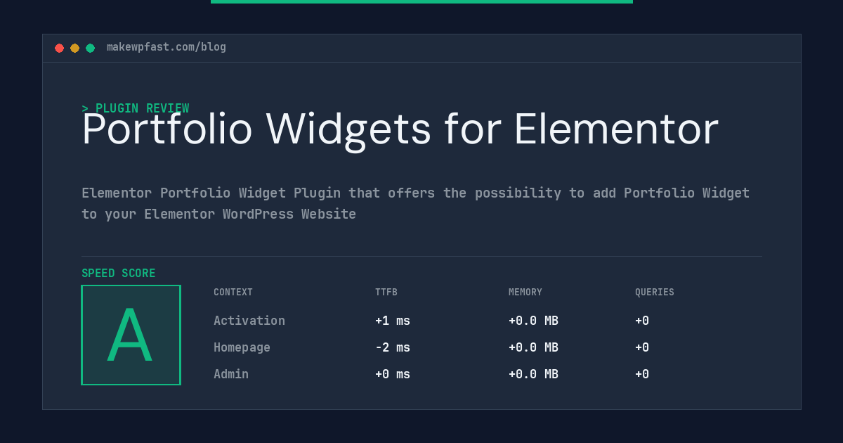 Portfolio Widgets for Elementor - MakeWPFast