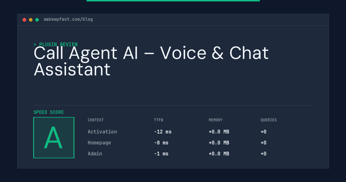 Call Agent AI – Voice & Chat Assistant - MakeWPFast