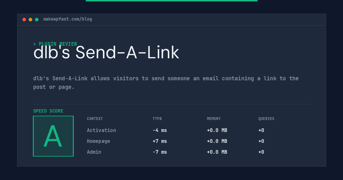 dlb's Send-A-Link - MakeWPFast