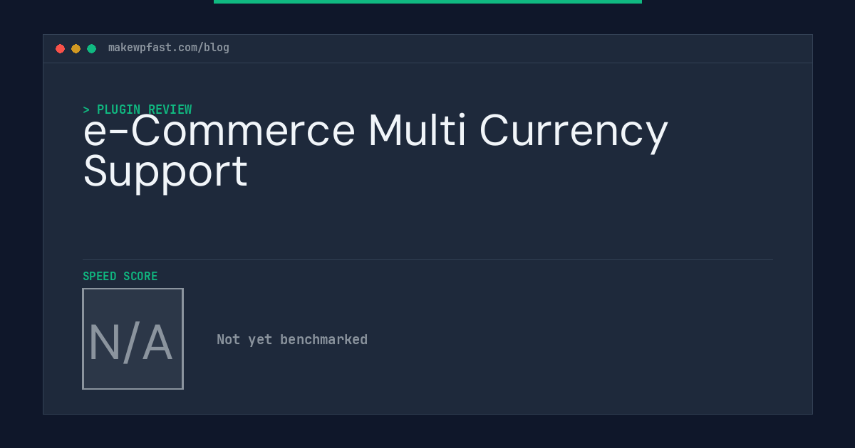 e-Commerce Multi Currency Support - MakeWPFast