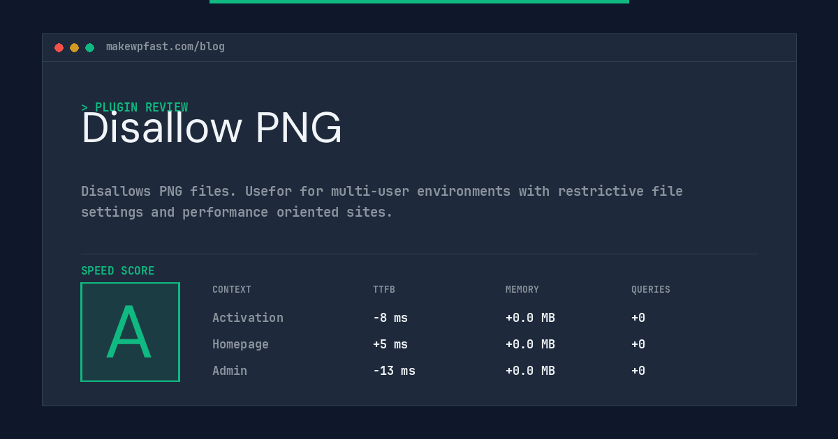 Disallow PNG - MakeWPFast