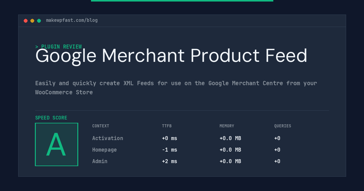 Google Merchant Product Feed - MakeWPFast