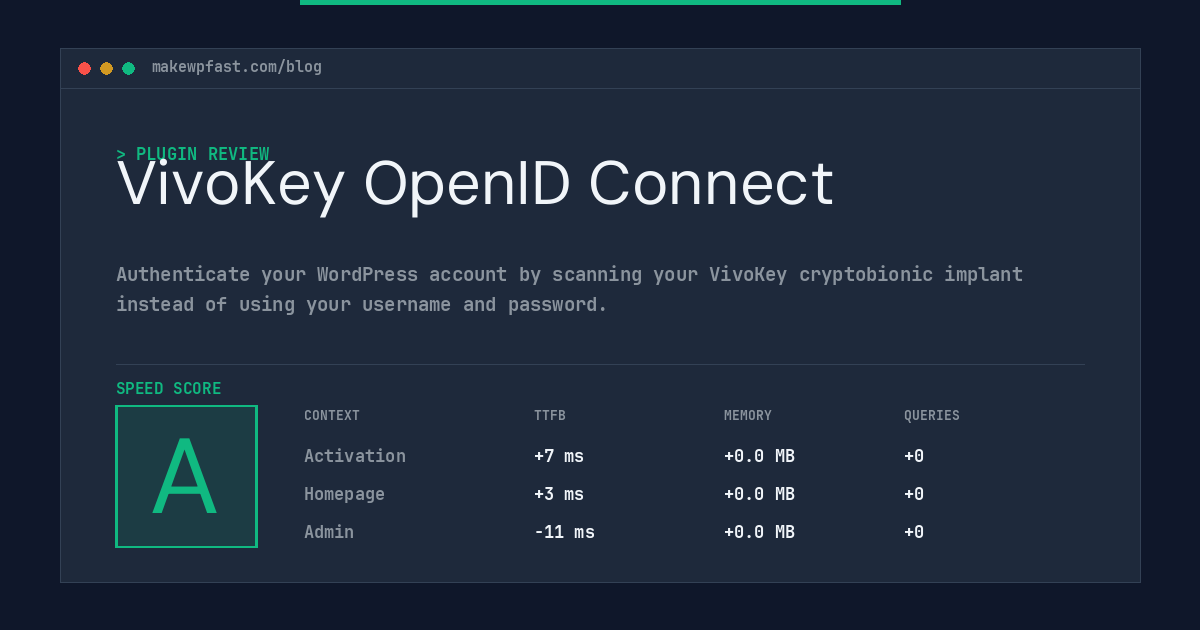 VivoKey OpenID Connect - MakeWPFast