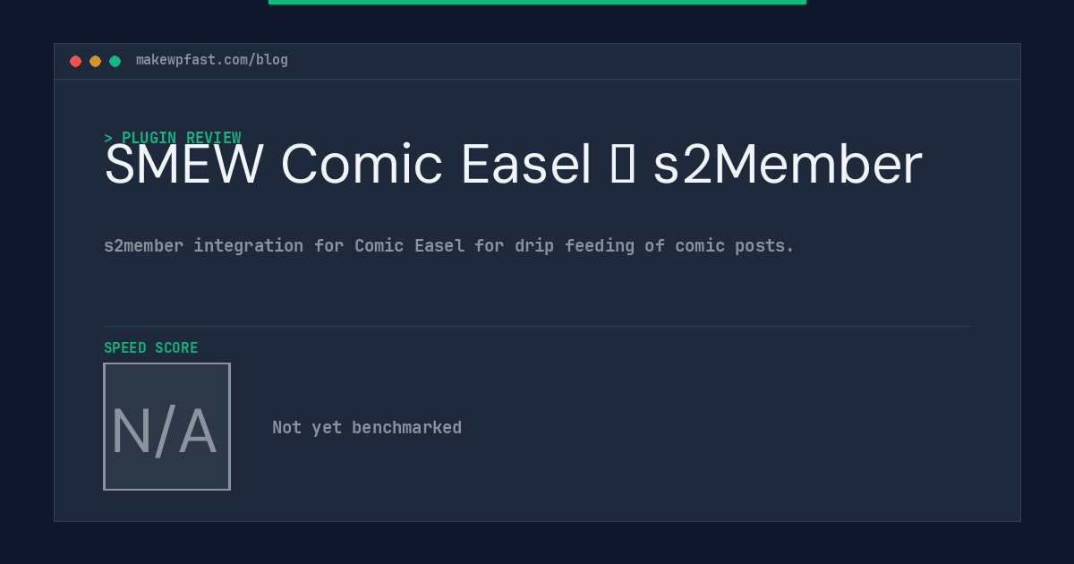 SMEW Comic Easel &hearts; s2Member - MakeWPFast