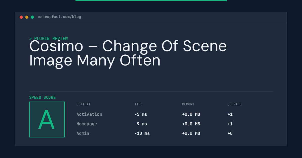 Cosimo – Change Of Scene Image Many Often - MakeWPFast