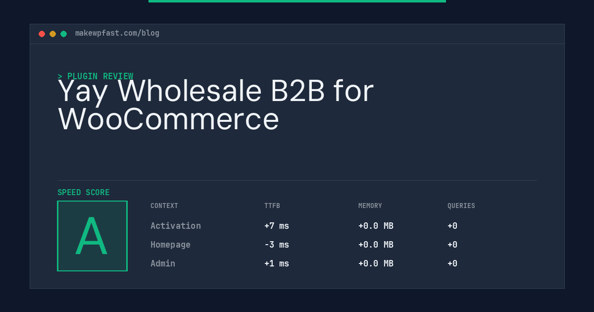 Yay Wholesale B2B for WooCommerce - MakeWPFast