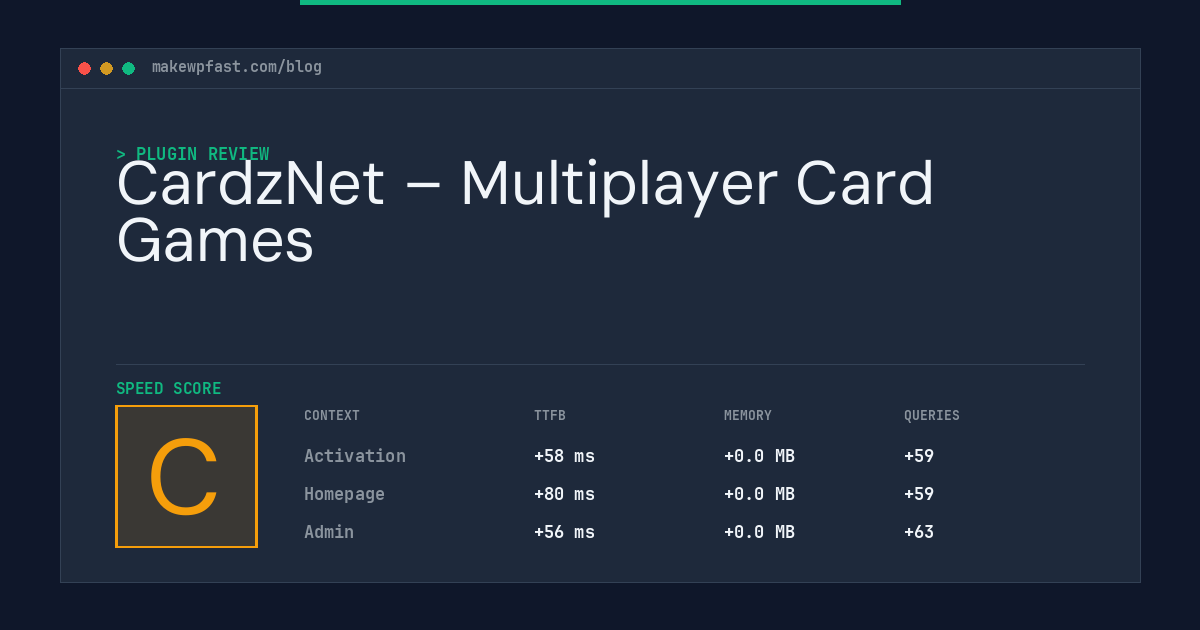 CardzNet – Multiplayer Card Games - MakeWPFast