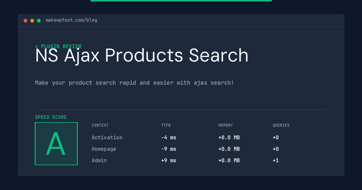 NS Ajax Products Search - MakeWPFast