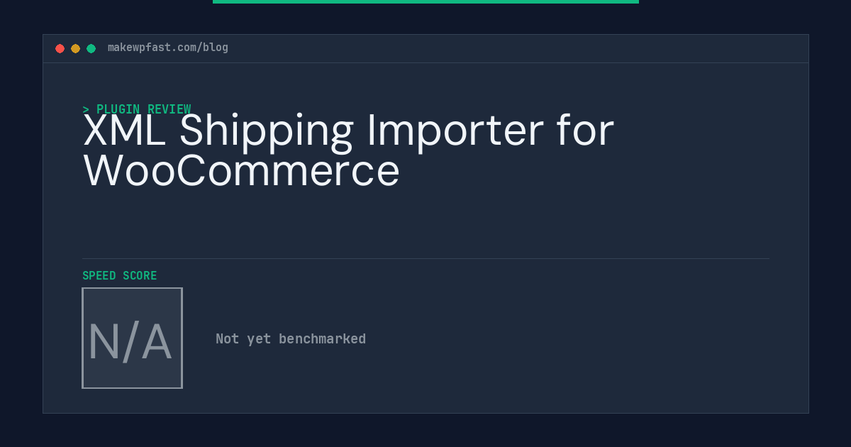 XML Shipping Importer for WooCommerce - MakeWPFast