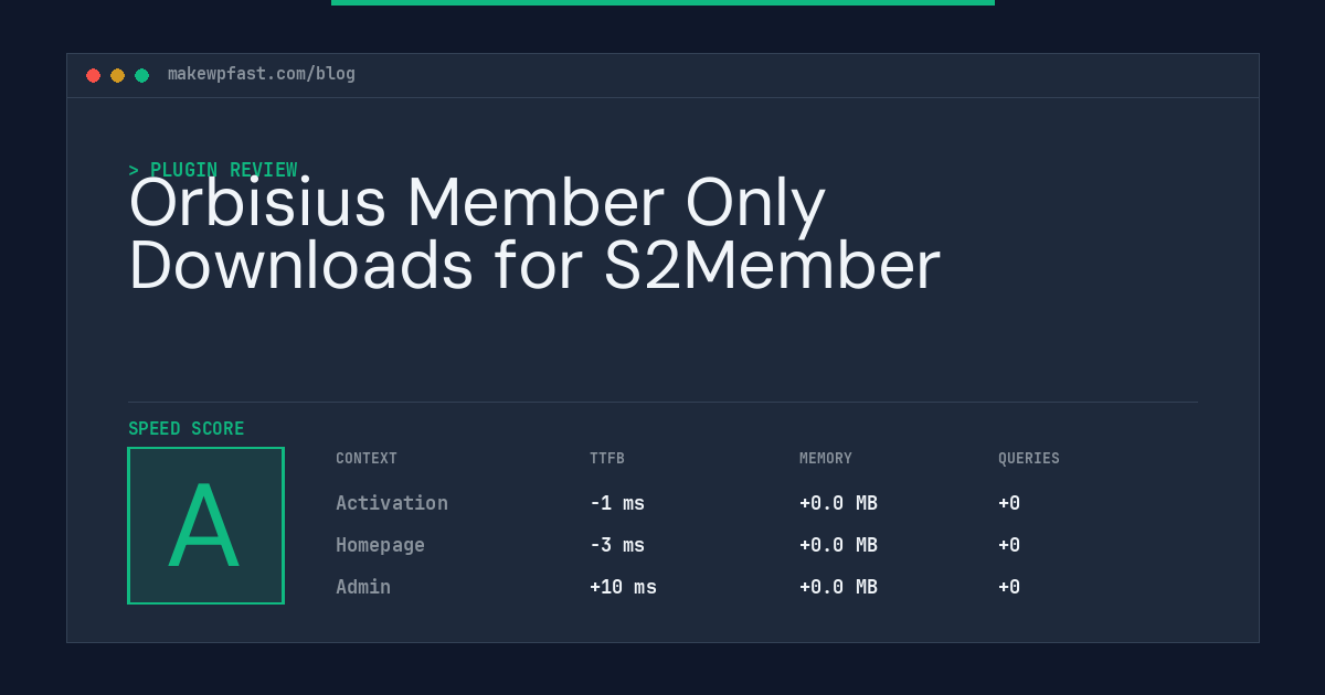 Orbisius Member Only Downloads for S2Member - MakeWPFast