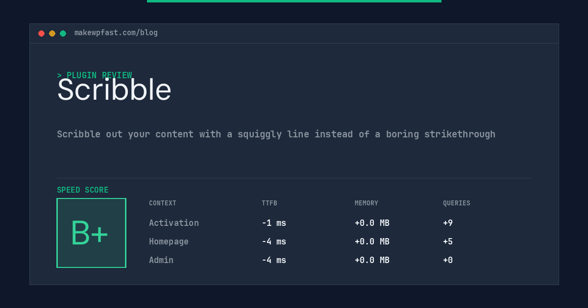 Scribble - MakeWPFast