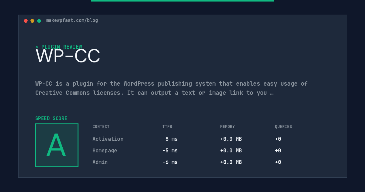 WP-CC - MakeWPFast