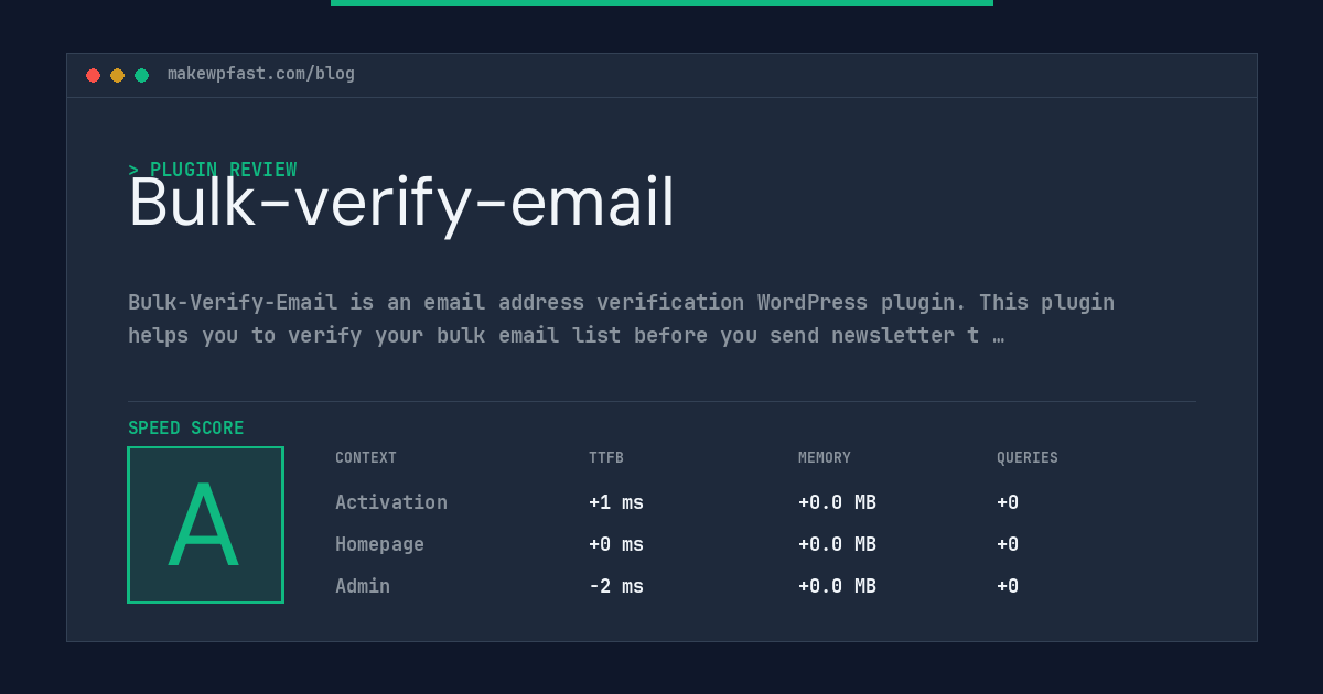 Bulk-verify-email - MakeWPFast