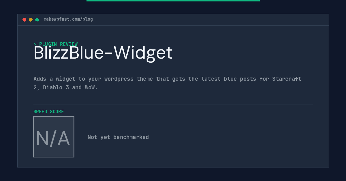 BlizzBlue-Widget - MakeWPFast