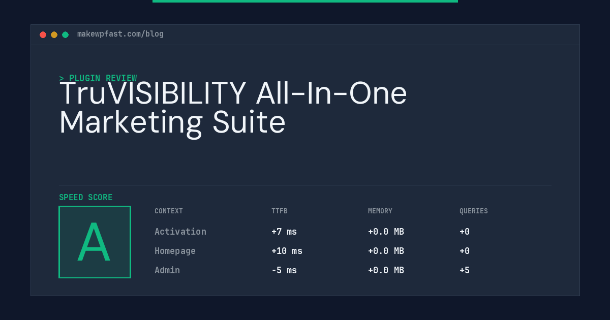 TruVISIBILITY All-In-One Marketing Suite - MakeWPFast