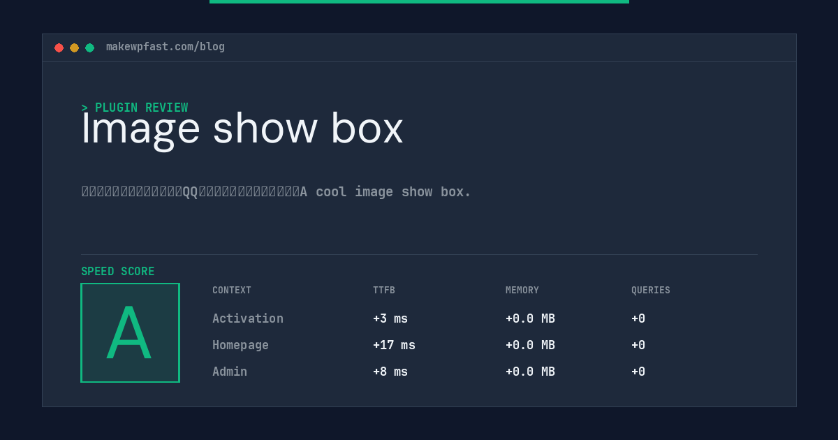 Image show box - MakeWPFast
