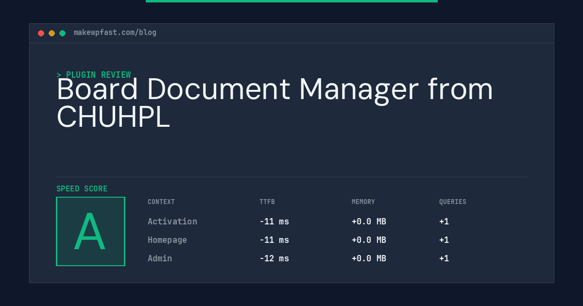 Board Document Manager from CHUHPL - MakeWPFast