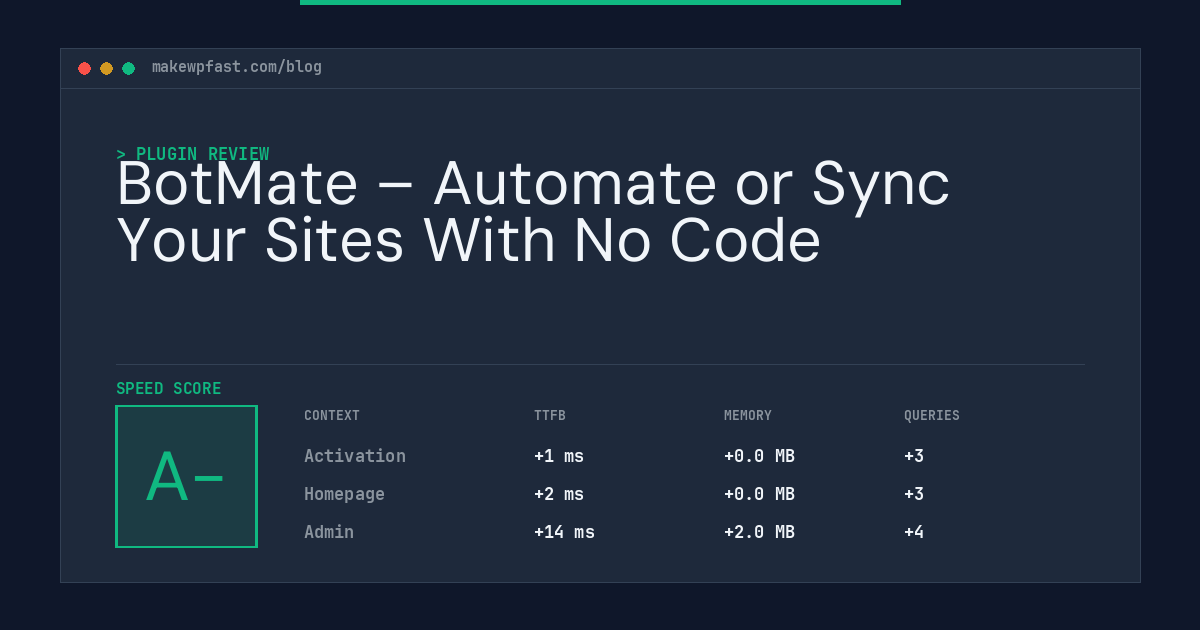 BotMate – Automate or Sync Your Sites With No Code - MakeWPFast