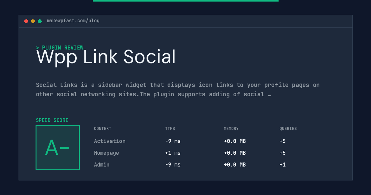 Wpp Link Social - MakeWPFast