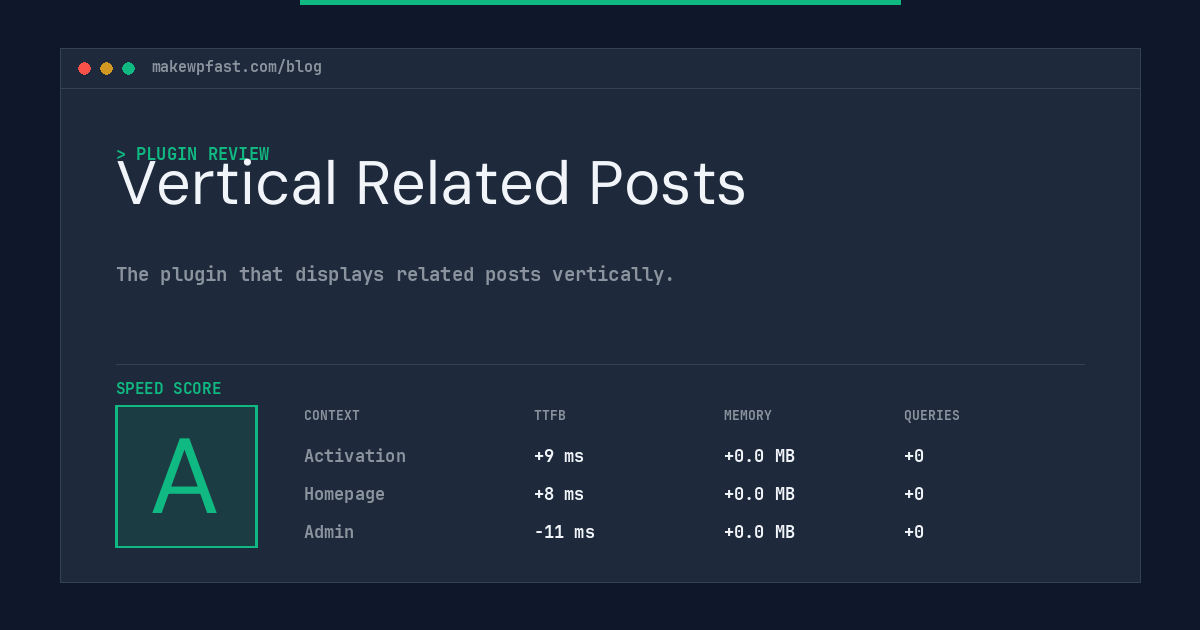 Vertical Related Posts - MakeWPFast