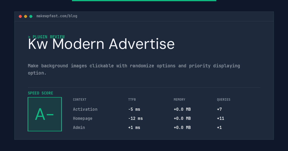 Kw Modern Advertise - MakeWPFast