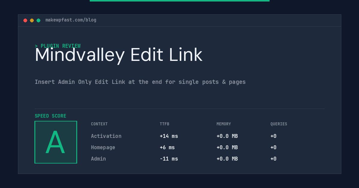 Mindvalley Edit Link - MakeWPFast