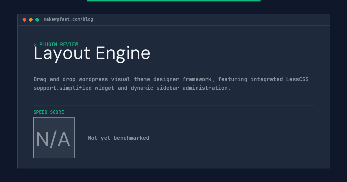 Layout Engine - MakeWPFast