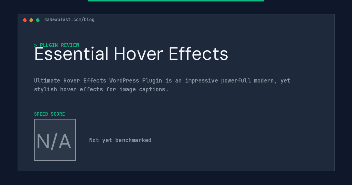 Essential Hover Effects - MakeWPFast