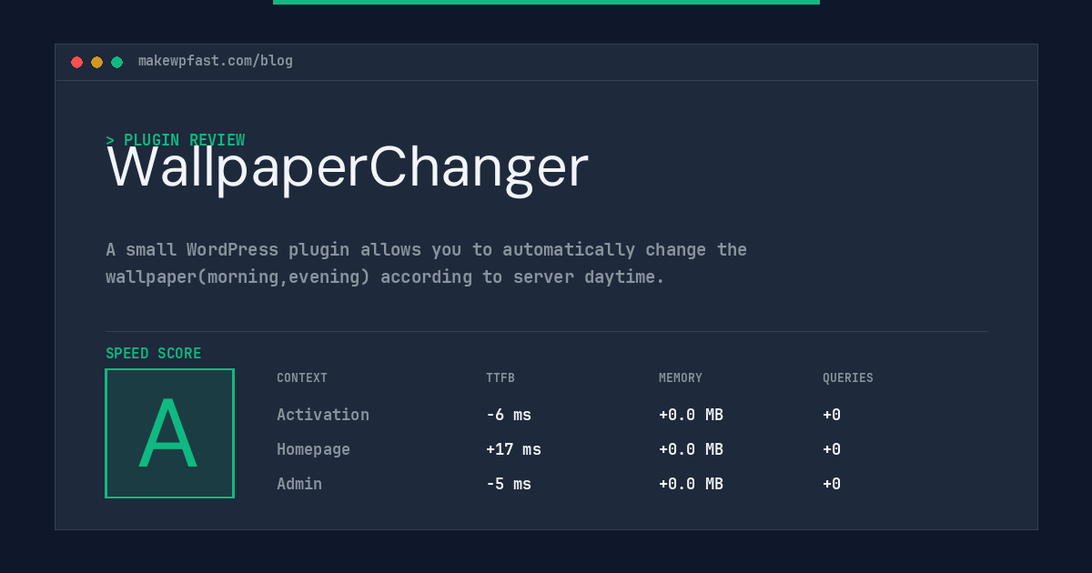 WallpaperChanger - MakeWPFast