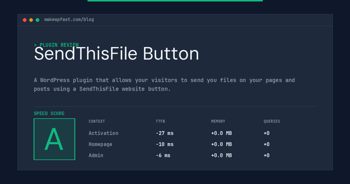 SendThisFile Button - MakeWPFast