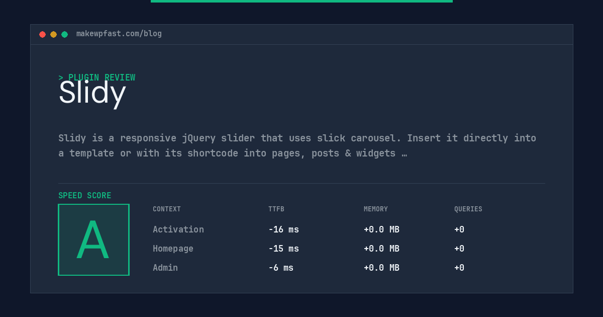 Slidy - MakeWPFast