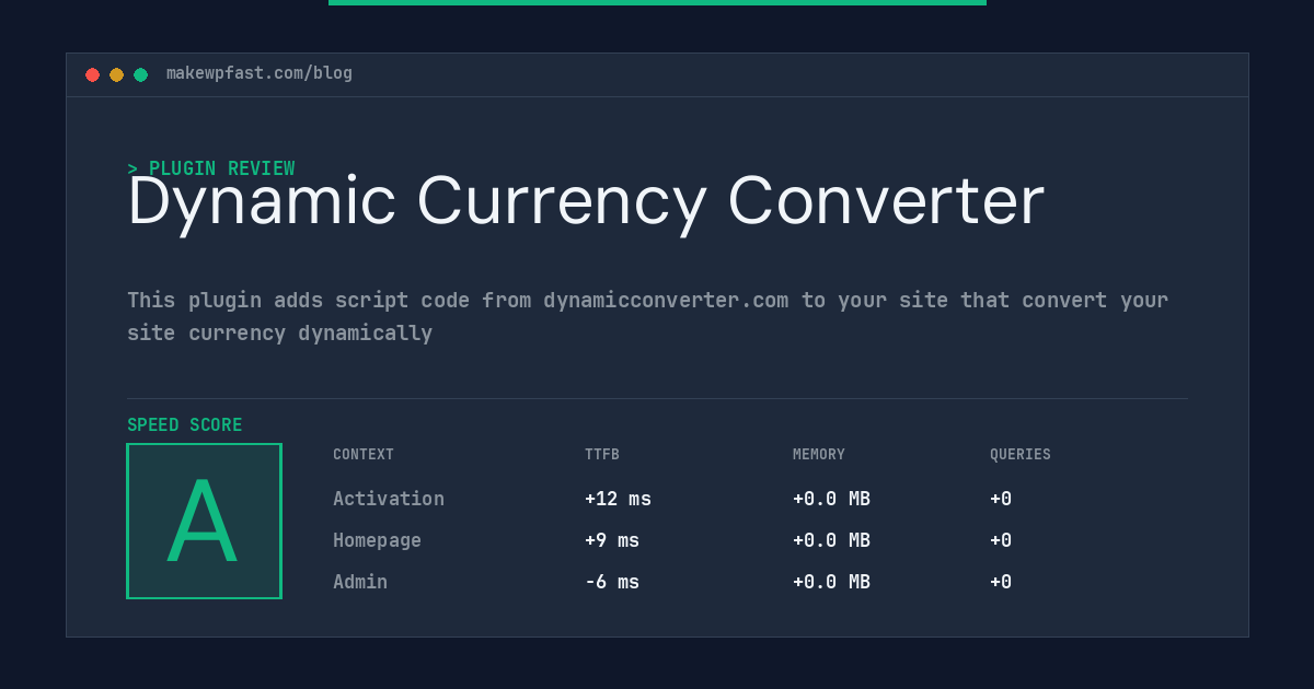 Dynamic Currency Converter - MakeWPFast
