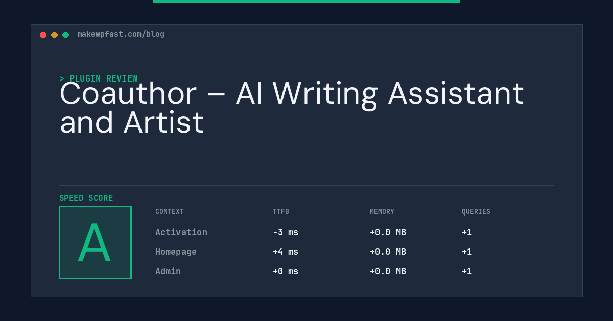 Coauthor – AI Writing Assistant and Artist - MakeWPFast