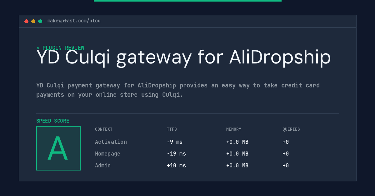 YD Culqi gateway for AliDropship - MakeWPFast