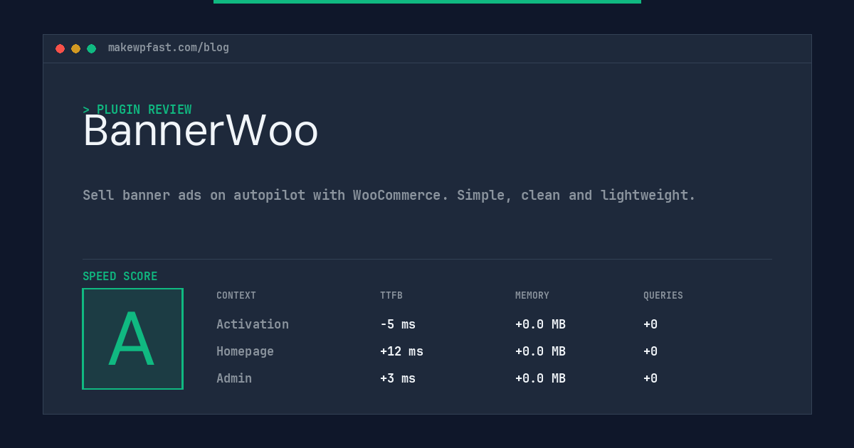 BannerWoo - MakeWPFast