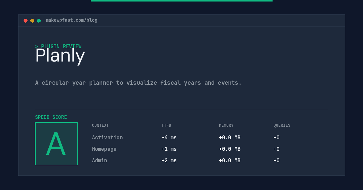 Planly - MakeWPFast