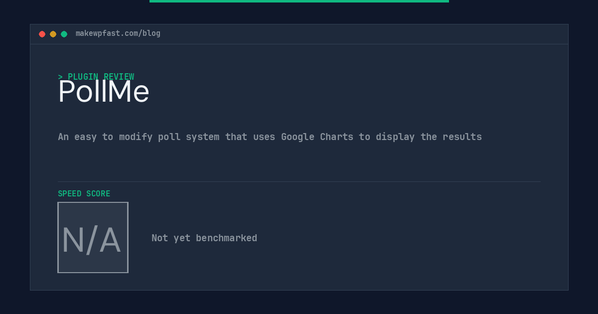 PollMe - MakeWPFast