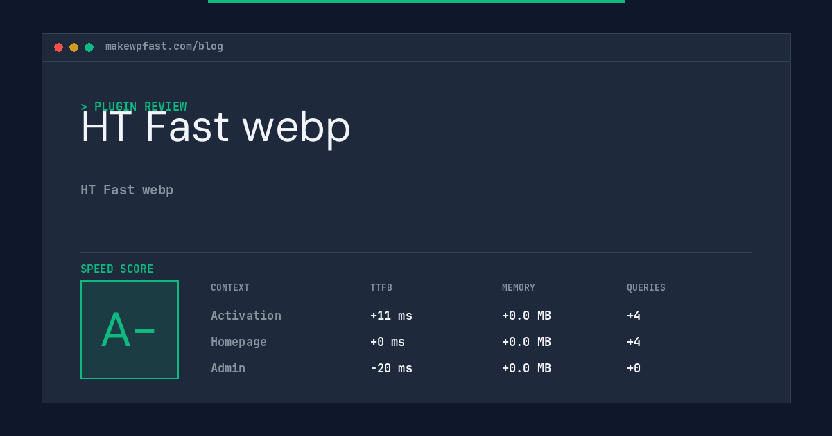 HT Fast webp - MakeWPFast