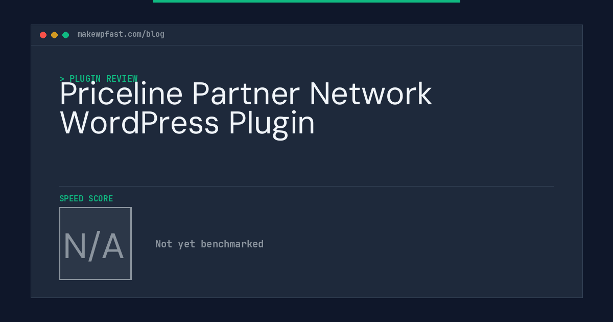 Priceline Partner Network WordPress Plugin - MakeWPFast
