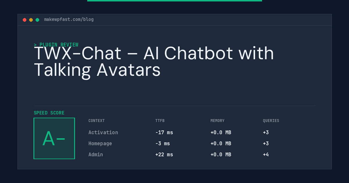TWX-Chat – AI Chatbot with Talking Avatars - MakeWPFast